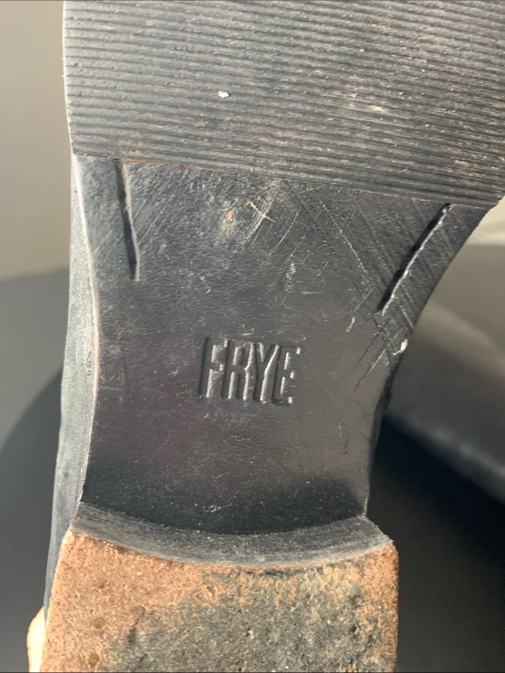 Frye Black Over-the-Knee Leather Riding Boots